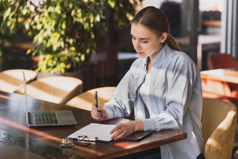 woman planning intelligence engine implementation
